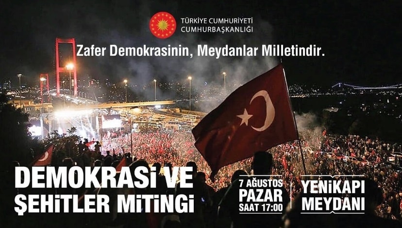 Demokrasi ve Şehitler Mitingi