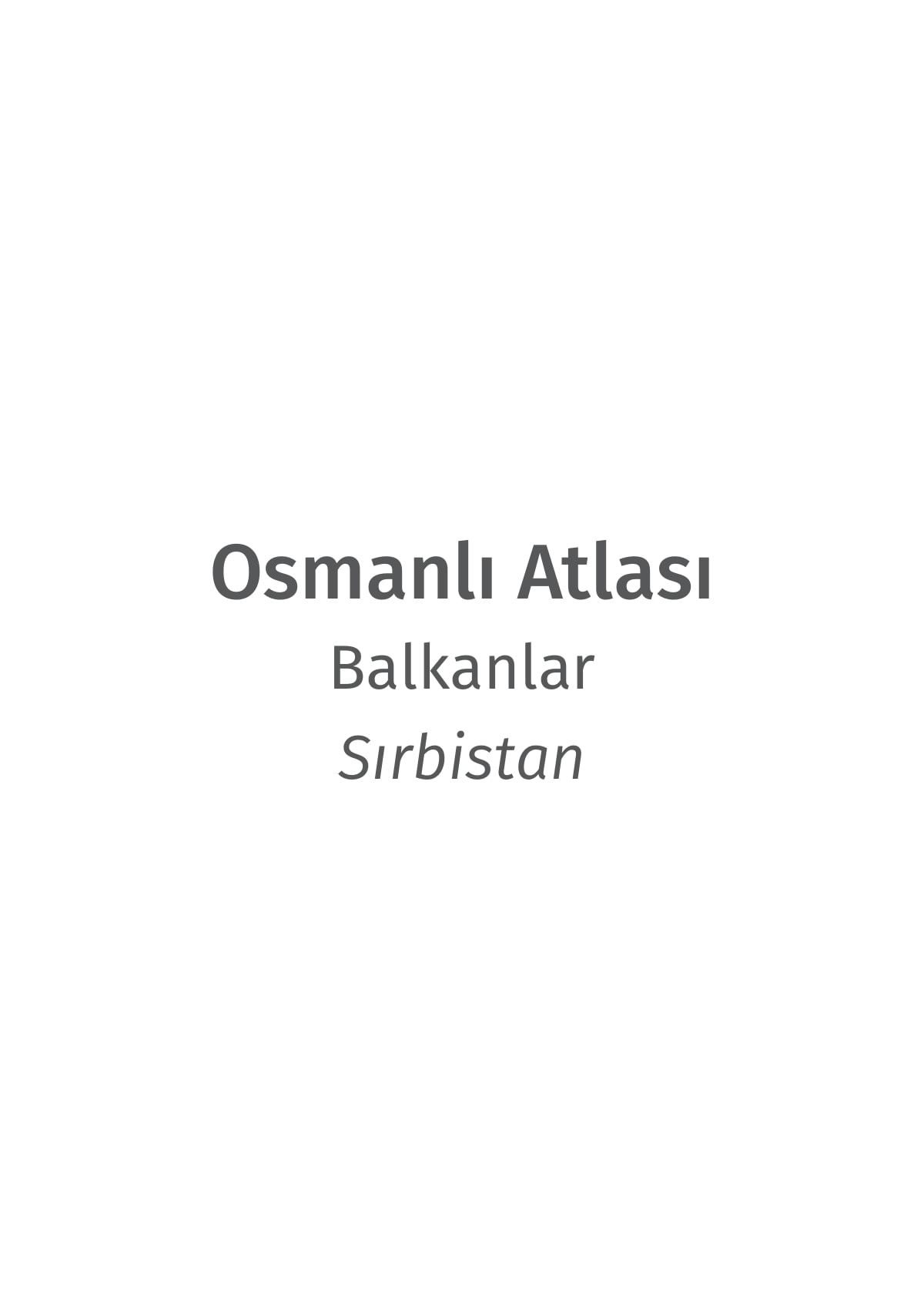 SIRBİSTAN RAPORU kapağı